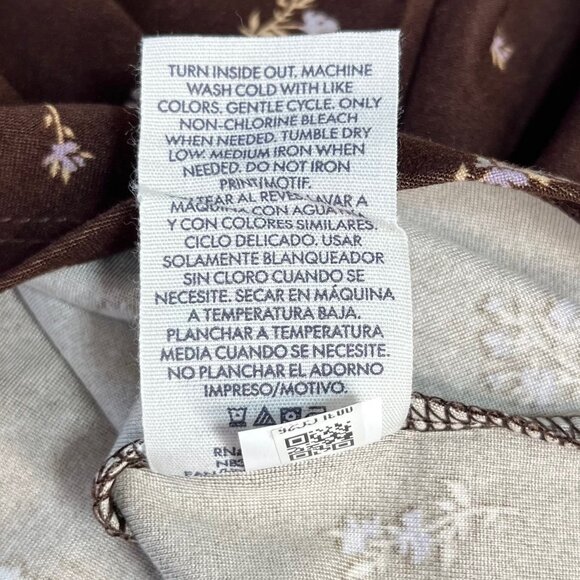 No Boundaries Scoop Tank Top Womens Brown XXL Floral Print New - Picture 8 of 10